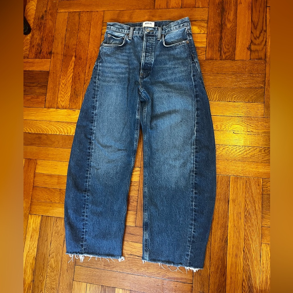 Agolde Luna High Rise Pieced Taper Jeans